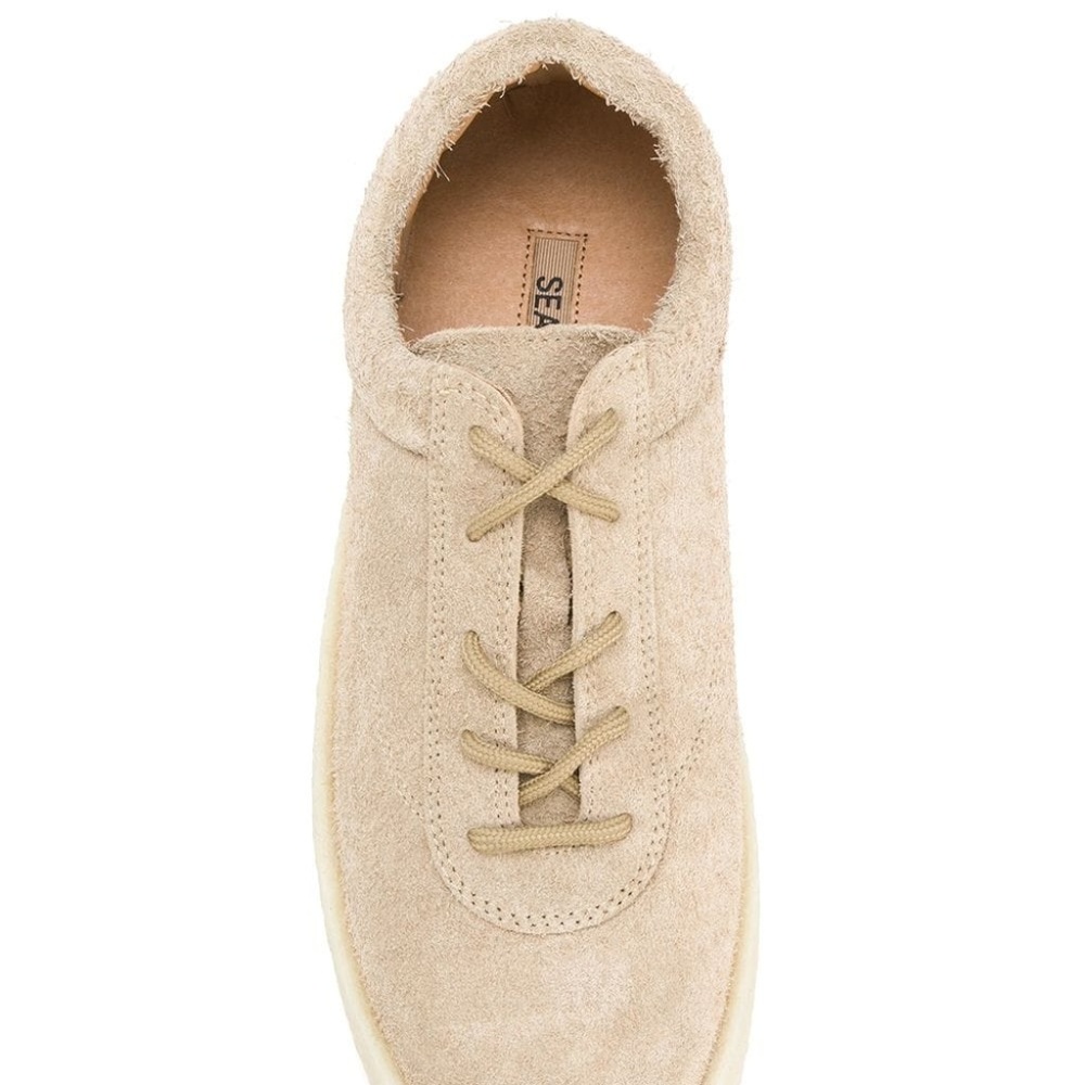 Yeezy Taupe Suede Season 6 Crepe Low Top Sneakers - Picture 5 of 6
